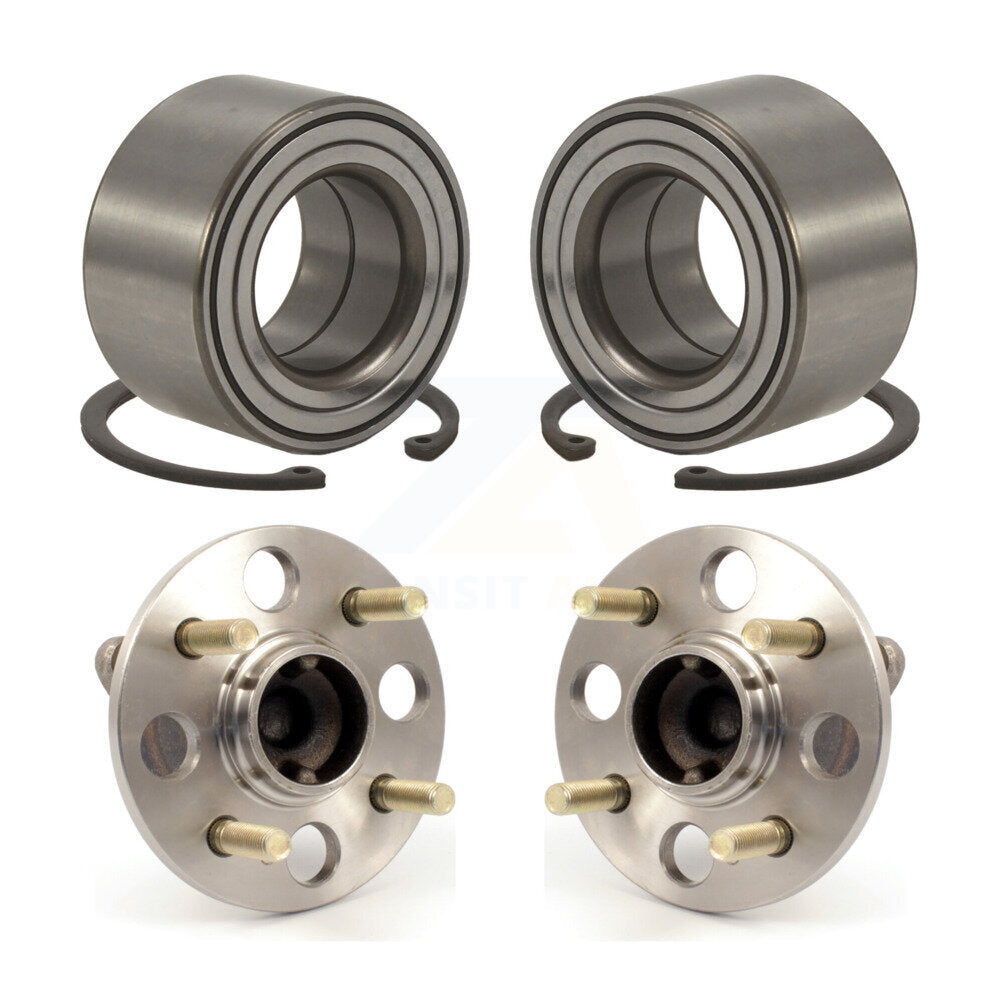 [Avant + Arrière] Kit de Roulement de roue pour Hyundai Accent Kia Rio Rio5 Non-ABS K70-101570