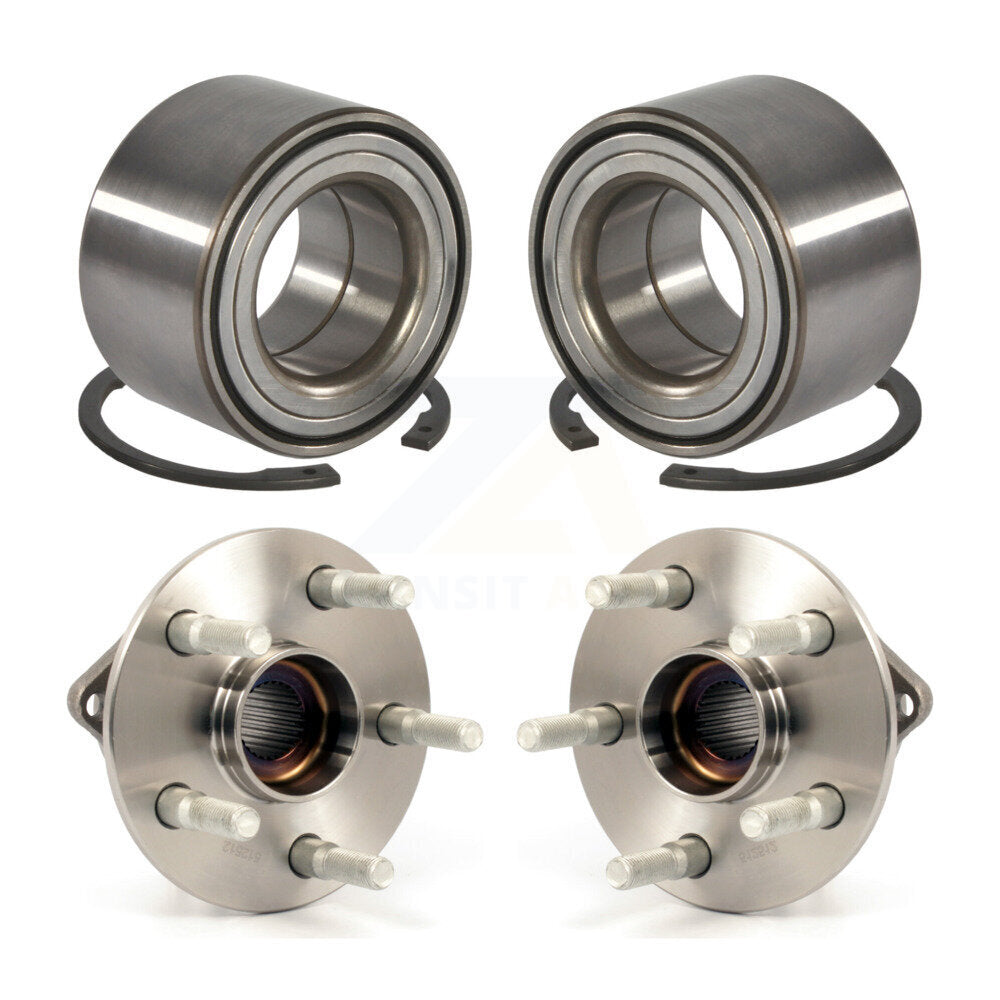 [Avant + Arrière] Kit de Roulement de roue pour 2003-2006 Toyota Matrix Pontiac Vibe AWD K70-101604