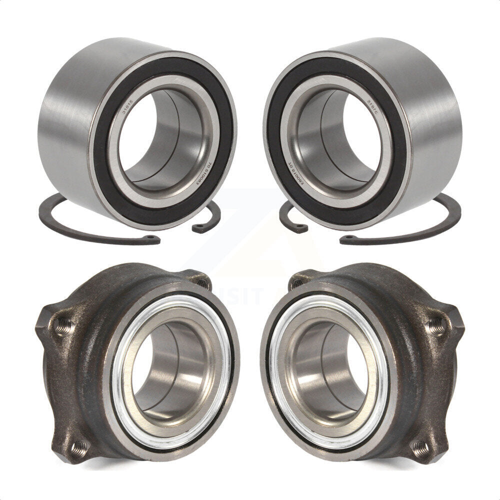 [Avant + Arrière] Kit de Roulement de roue pour Mercedes-Benz E350 E320 E500 E550 S450 E280 K70-101621 par Kugel