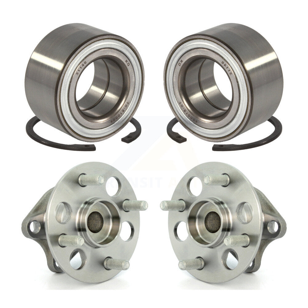 [Avant + Arrière] Kit de Roulement de roue pour 2006-2007 Toyota Yaris Non-ABS K70-101655