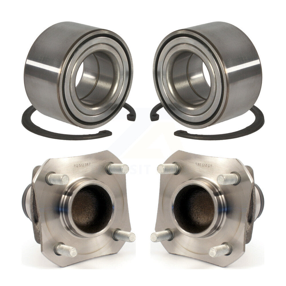 [Avant + Arrière] Kit de Roulement de roue pour 2010-2011 Nissan Versa Non-ABS K70-101683