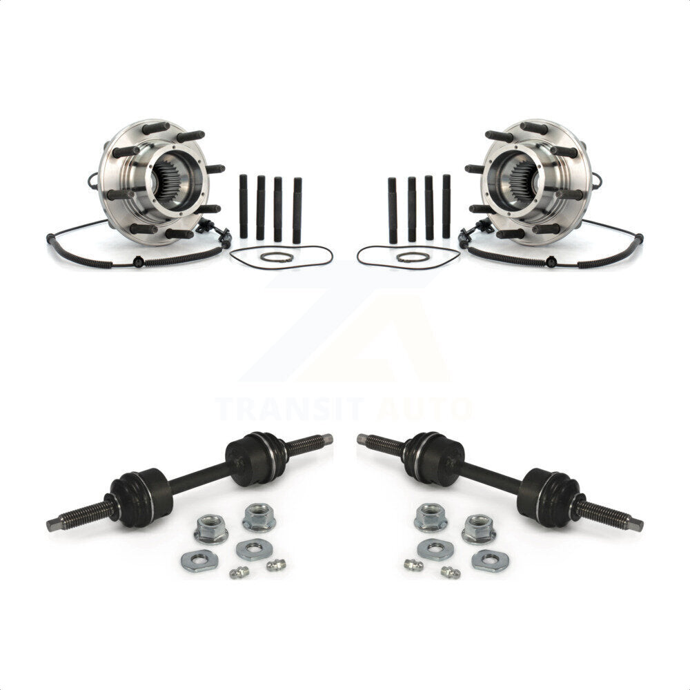[Avant] Kit d'ensemble roulement de roue et moyeu pour 2010 Ford F-450 Super Duty F-550 avec Single Rear Wheels 4 X K77-100366 par Transit Auto