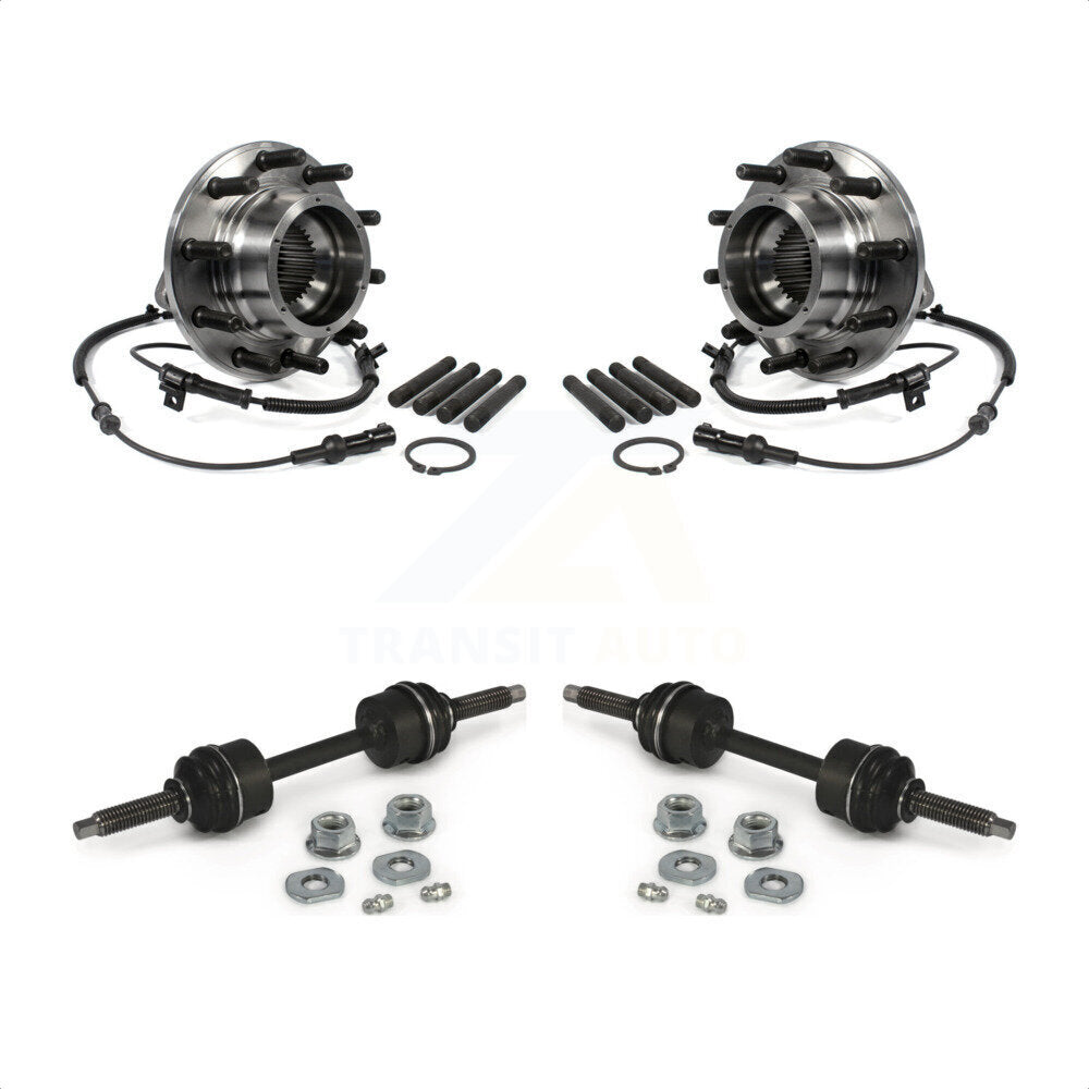 [Avant] Kit d'ensemble roulement de roue et moyeu pour 2010 Ford F-450 Super Duty F-550 avec Dual Rear Wheels 4 X K77-100367 par Transit Auto