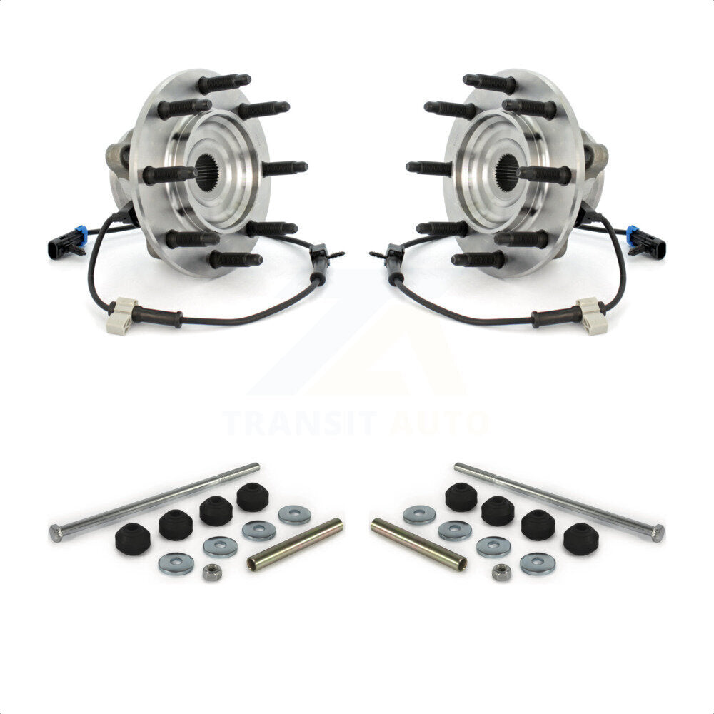 [Avant] Kit d'ensemble roulement de roue et moyeu pour Chevrolet Silverado 1500 GMC 2500 HD Sierra Classic 3500 Hummer H2 Suburban Yukon XL Avalanche K77-100576 par Transit Auto