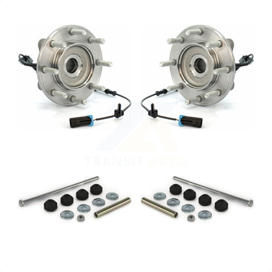 [Avant] Kit d'ensemble roulement de roue et moyeu pour 2007-2010 Chevrolet Silverado 3500 HD GMC Sierra avec Heavy Duty Suspension K77-100579 par Transit Auto