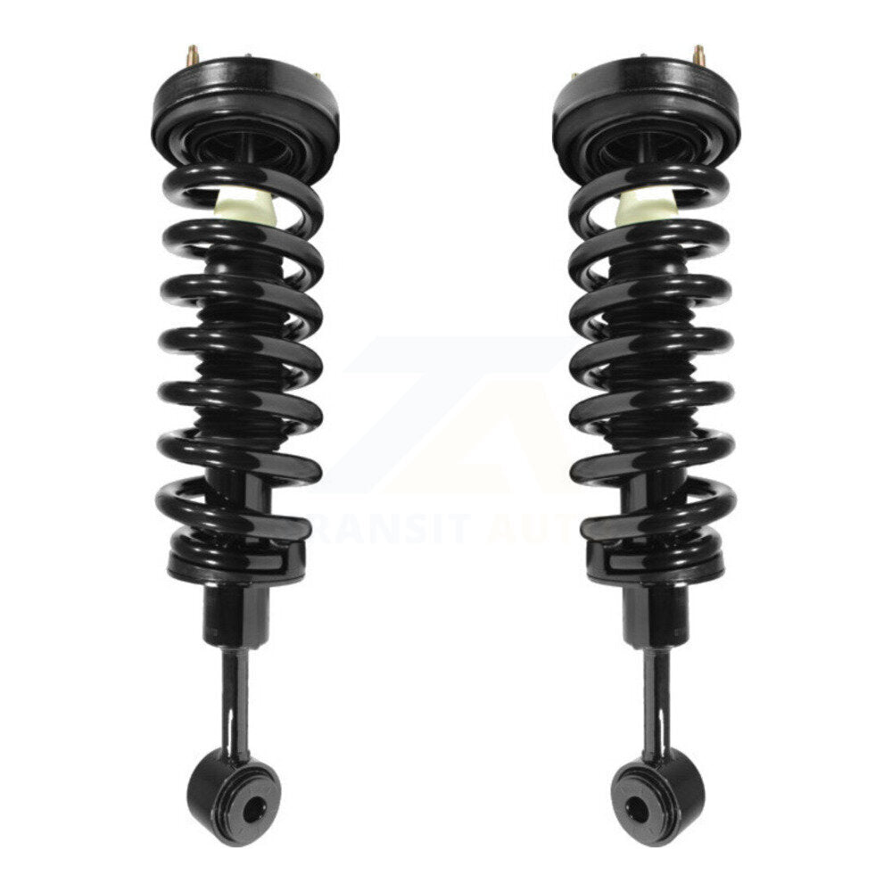 [Avant] Kit d'ensemble de jambe de suspension avec ressort hélicoïdal pour Ford F-150 Lincoln Mark LT Excludes Rear Wheel Drive Vehicles avec Torsion Suspension Lift Kits 4WD K78A-100024
