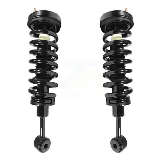 [Avant] Kit d'ensemble de jambe de suspension avec ressort hélicoïdal pour Ford F-150 Lincoln Mark LT Excludes Rear Wheel Drive Vehicles avec Torsion Suspension Lift Kits 4WD K78A-100024