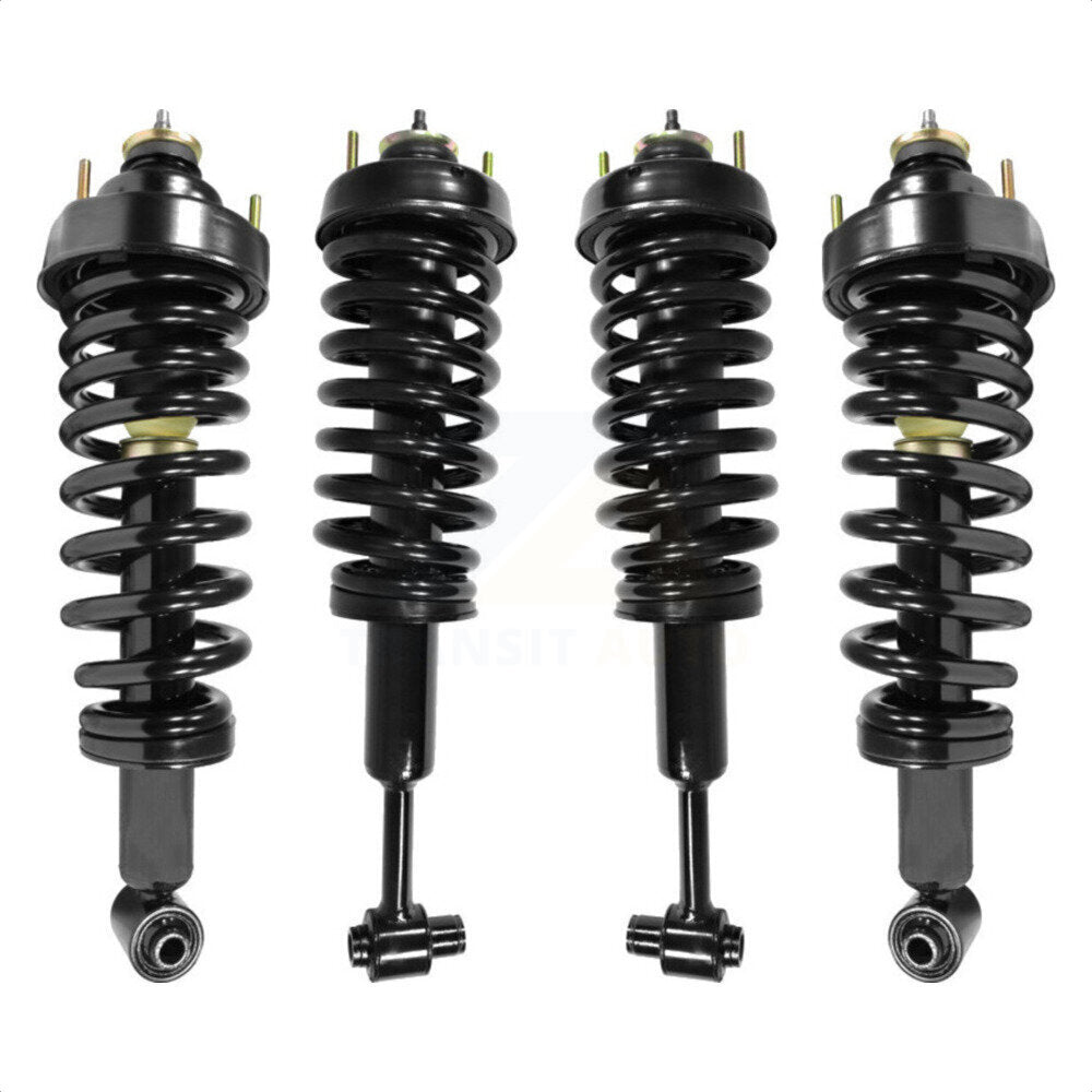 [Avant + Arrière] Kit d'ensemble de jambe de suspension avec ressort hélicoïdal pour 2002-2003 Mercury Mountaineer K78A-100311 par Transit Auto