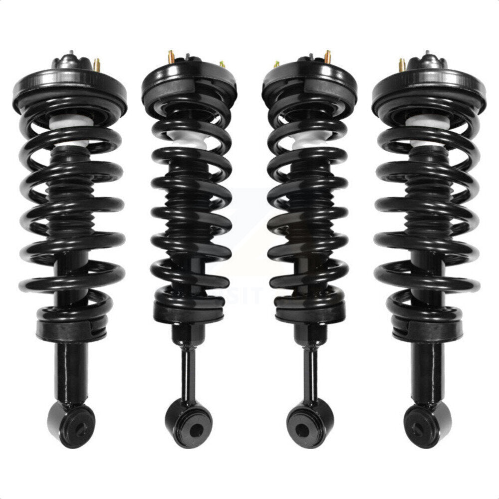 [Avant + Arrière] Kit d'ensemble de jambe de suspension avec ressort hélicoïdal pour 2003-2006 Ford Expedition Lincoln Navigator Excludes Air K78A-100314 par Transit Auto