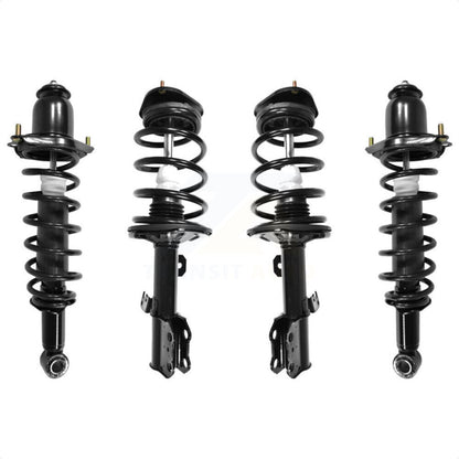 [Avant + Arrière] Kit d'ensemble de jambe de suspension avec ressort hélicoïdal pour 2003-2008 Toyota Matrix Pontiac Vibe Excludes All Wheel Drive FWD K78A-100401 par Transit Auto
