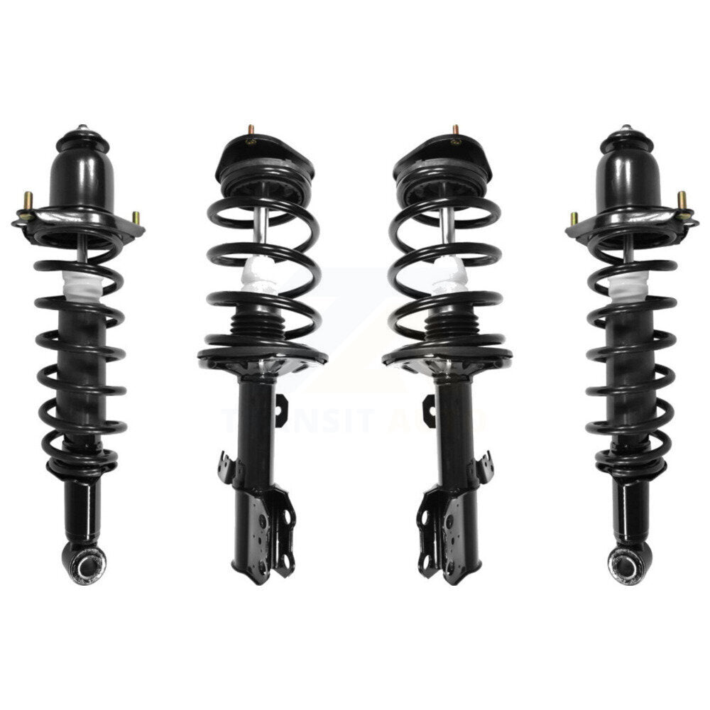 [Avant + Arrière] Kit d'ensemble de jambe de suspension avec ressort hélicoïdal pour 2003-2008 Toyota Matrix Pontiac Vibe Excludes All Wheel Drive FWD K78A-100401