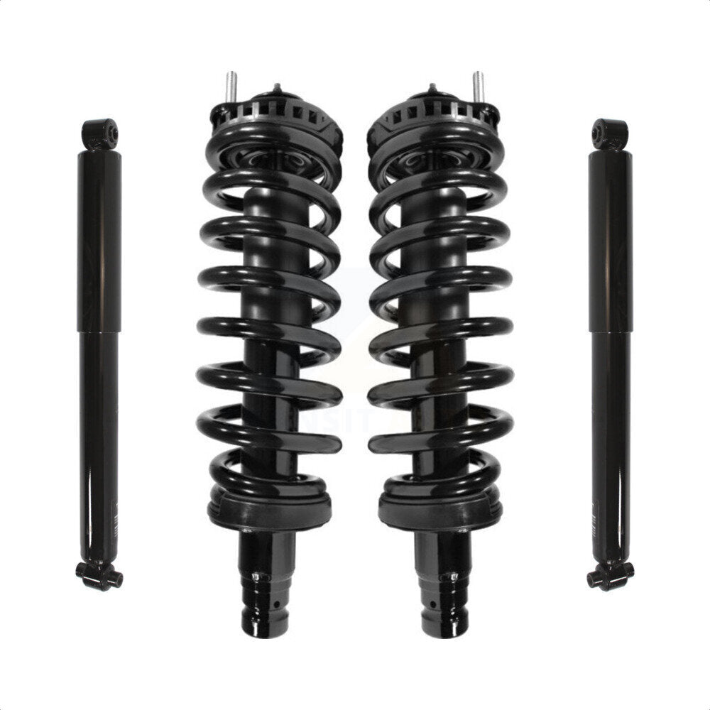 [Avant et Arrière] Ensemble de jambe de suspension avec ressort hélicoïdal pour Chevrolet GMC Trailblazer Envoy XL EXT Oldsmobile Isuzu K78M-100024
