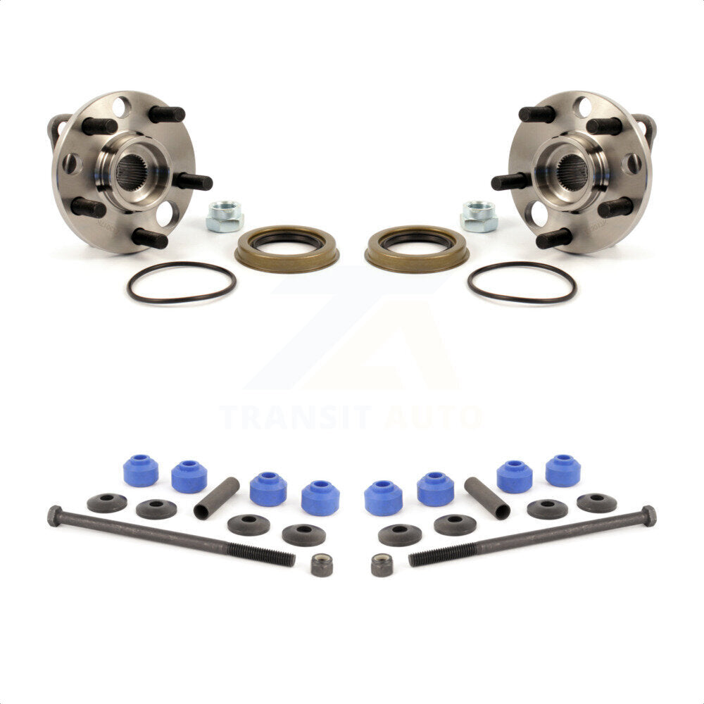 [Avant] Kit d'ensemble roulement de roue et moyeu pour Chevrolet Pontiac Cavalier Grand Am Corsica Buick Skylark Oldsmobile Beretta Sunbird Achieva Cutlass Calais Skyhawk J2000 Firenza K7T-100467 par Transit Auto