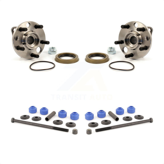 [Avant] Kit d'ensemble roulement de roue et moyeu pour Chevrolet Pontiac Cavalier Grand Am Corsica Buick Skylark Oldsmobile Beretta Sunbird Achieva Cutlass Calais Skyhawk J2000 Firenza K7T-100467 par Transit Auto