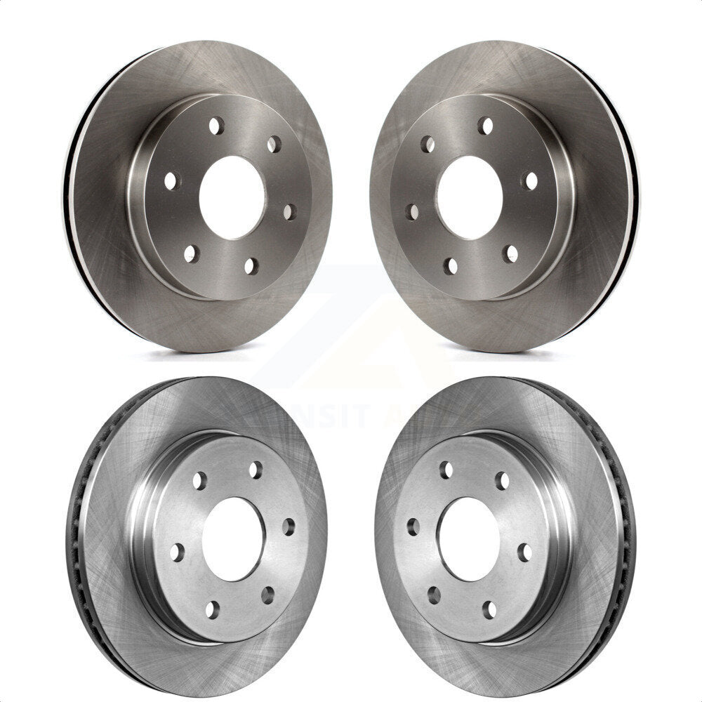 [Avant + Arrière] Kit de Disque de frein pour 2006 Chevrolet Express 2500 GAS engine avec 6 Lug Wheels K8-100982 par Top Quality