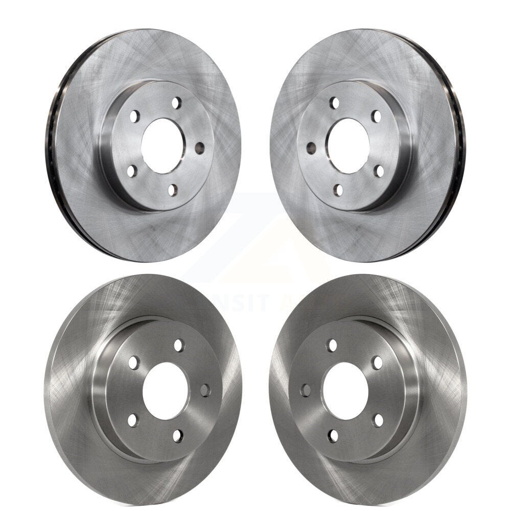 [Avant + Arrière] Kit de Disque de frein pour 2007-2010 Pontiac G5 avec Drum Brakes K8-101029