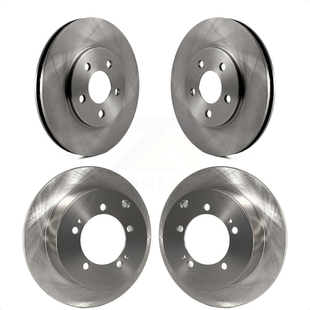 [Avant + Arrière] Kit de Disque de frein pour 2000 Dodge Stratus avec 14" Factory Wheels K8-101167 par Top Quality