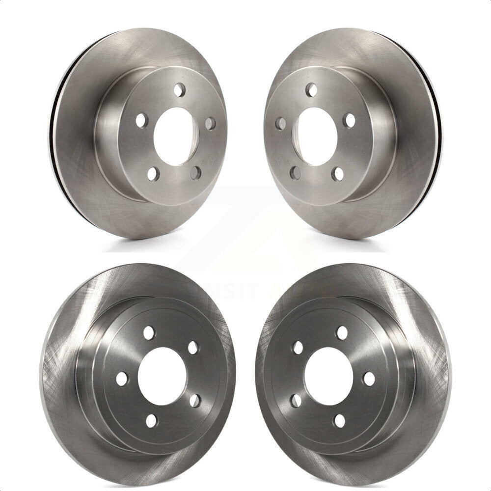 [Avant + Arrière] Kit de Disque de frein pour 2003-2006 Jeep Wrangler TJ rear brakes K8-101176 par Top Quality