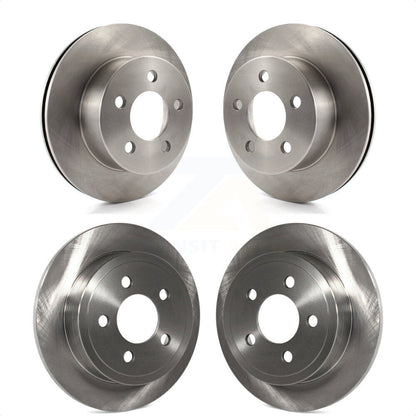 [Avant + Arrière] Kit de Disque de frein pour 2003-2006 Jeep Wrangler TJ rear brakes K8-101176 par Top Quality