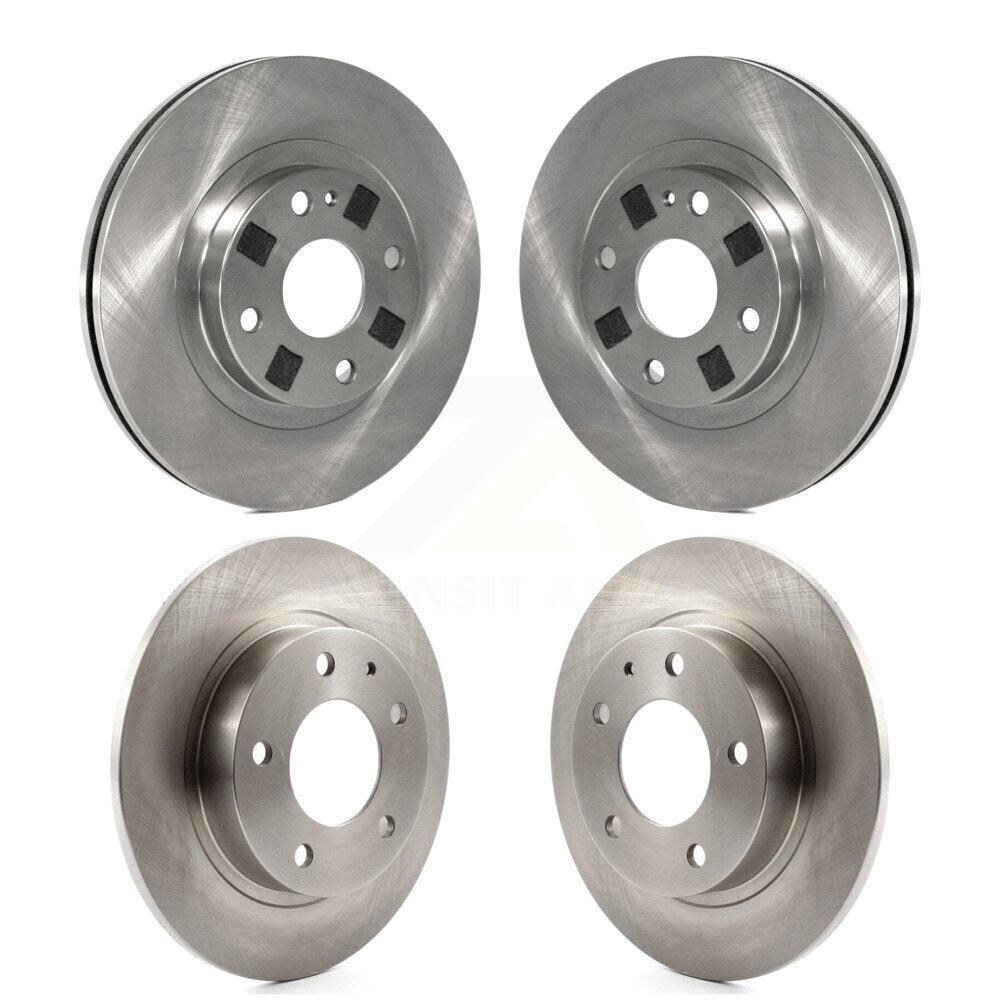 [Avant + Arrière] Kit de Disque de frein pour 2001-2002 Mazda Protege 2.0L avec rear brakes avec 4 Lug Wheels K8-101293