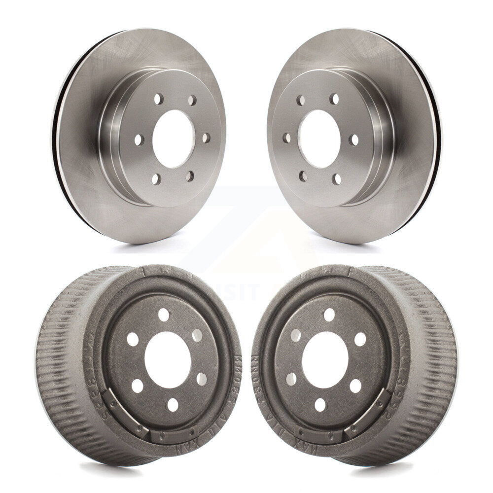 [Avant + Arrière] Kit de Disque de frein pour 1997-2002 Dodge Dakota avec 9" Diameter Drum K8-101969