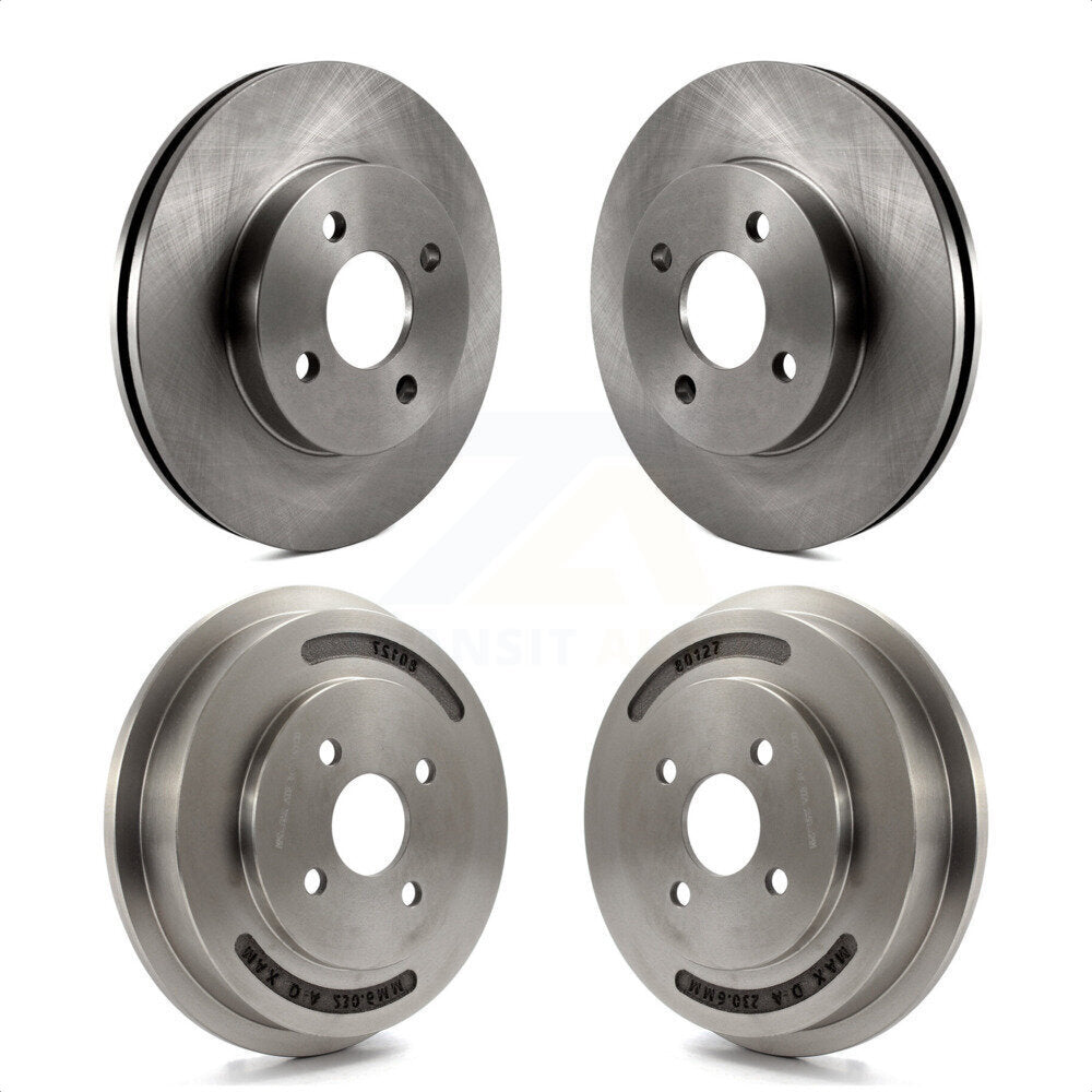 [Avant + Arrière] Kit de Disque de frein pour Chevrolet Cobalt Pontiac G5 avec 4 Lug Wheels K8-101994 par Top Quality