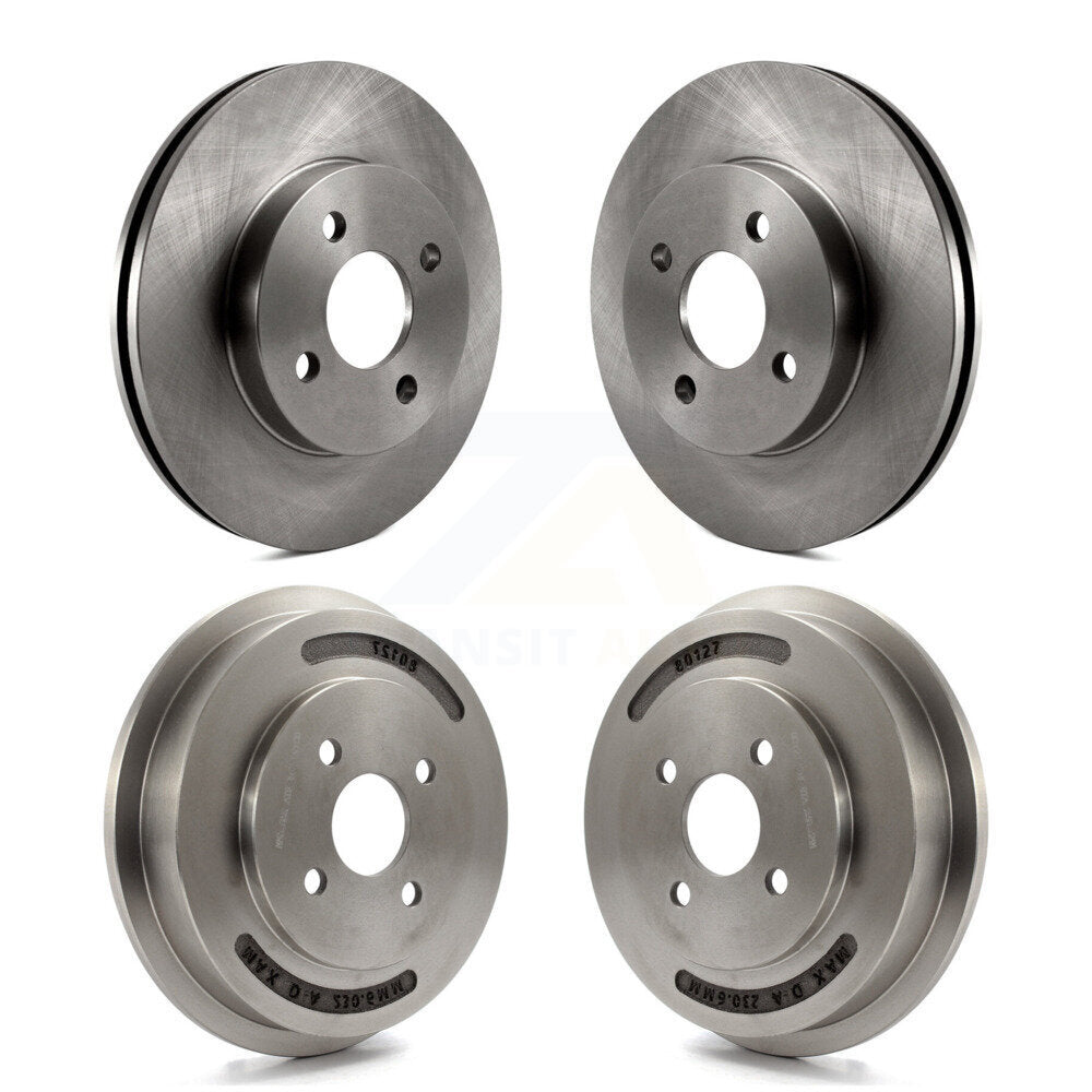 [Avant + Arrière] Kit de Disque de frein pour Chevrolet Cobalt Pontiac G5 avec 4 Lug Wheels K8-101994