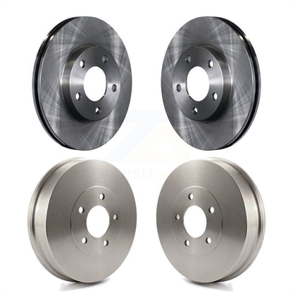 [Avant + Arrière] Kit de Disque de frein pour 2007 Ford Escape Mercury Mariner From 01/08/07 Drum rear brakes K8-102005 par Top Quality