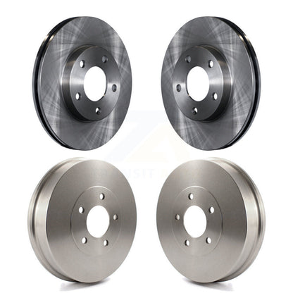 [Avant + Arrière] Kit de Disque de frein pour 2007 Ford Escape Mercury Mariner From 01/08/07 Drum rear brakes K8-102005