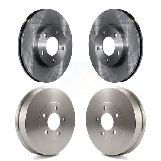 [Avant + Arrière] Kit de Disque de frein pour 2007 Ford Escape Mercury Mariner From 01/08/07 Drum rear brakes K8-102005
