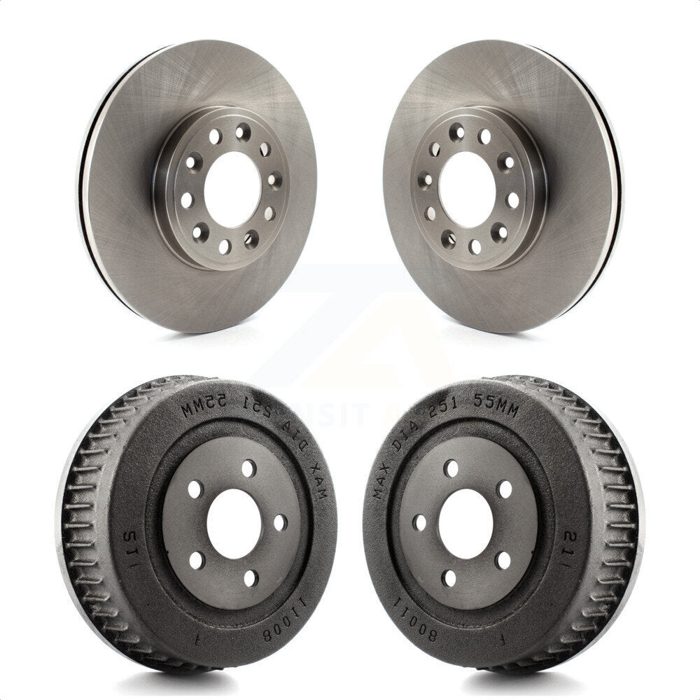 [Avant + Arrière] Kit de Disque de frein pour 1999-2003 Ford Windstar Drum rear brakes K8-102009 par Top Quality