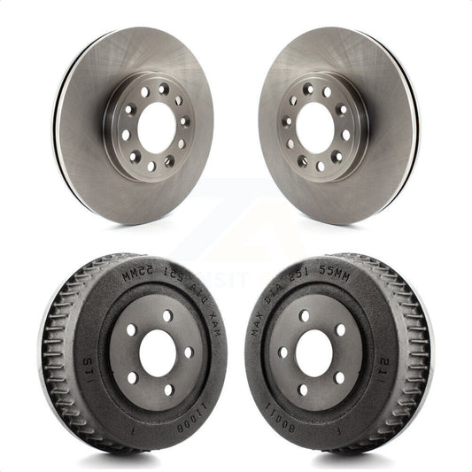 [Avant + Arrière] Kit de Disque de frein pour 1999-2003 Ford Windstar Drum rear brakes K8-102009 par Top Quality