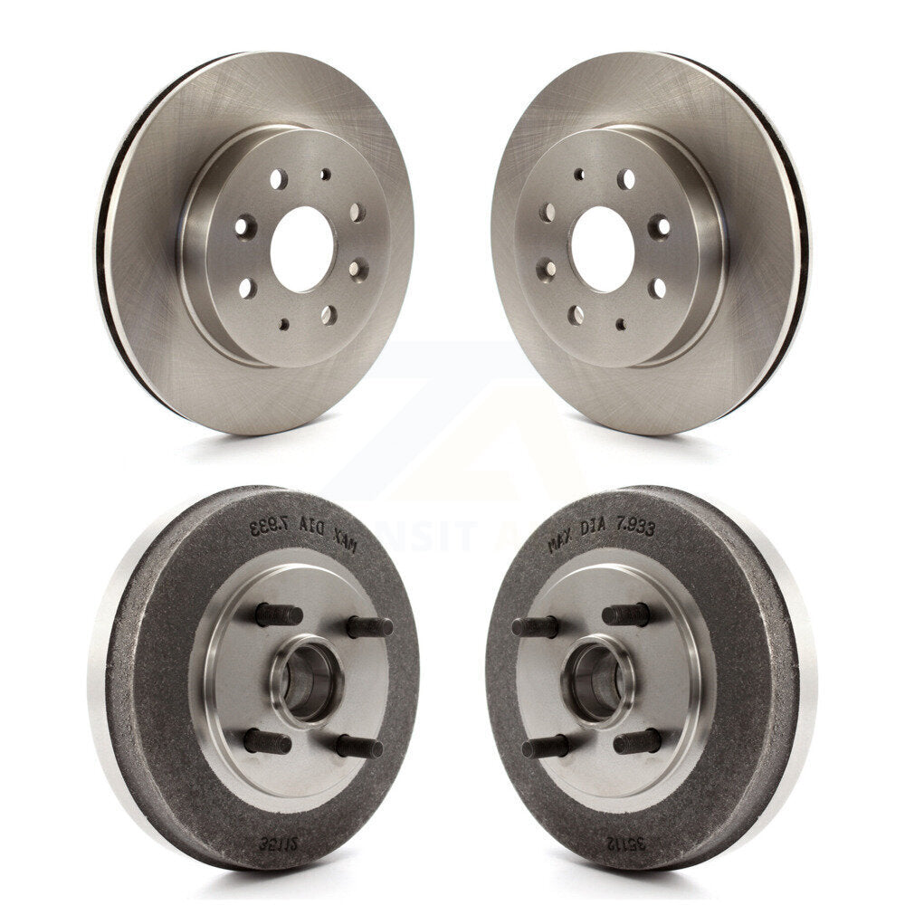 [Avant + Arrière] Kit de Disque de frein pour 2003-2005 Kia Rio Non-ABS K8-102026