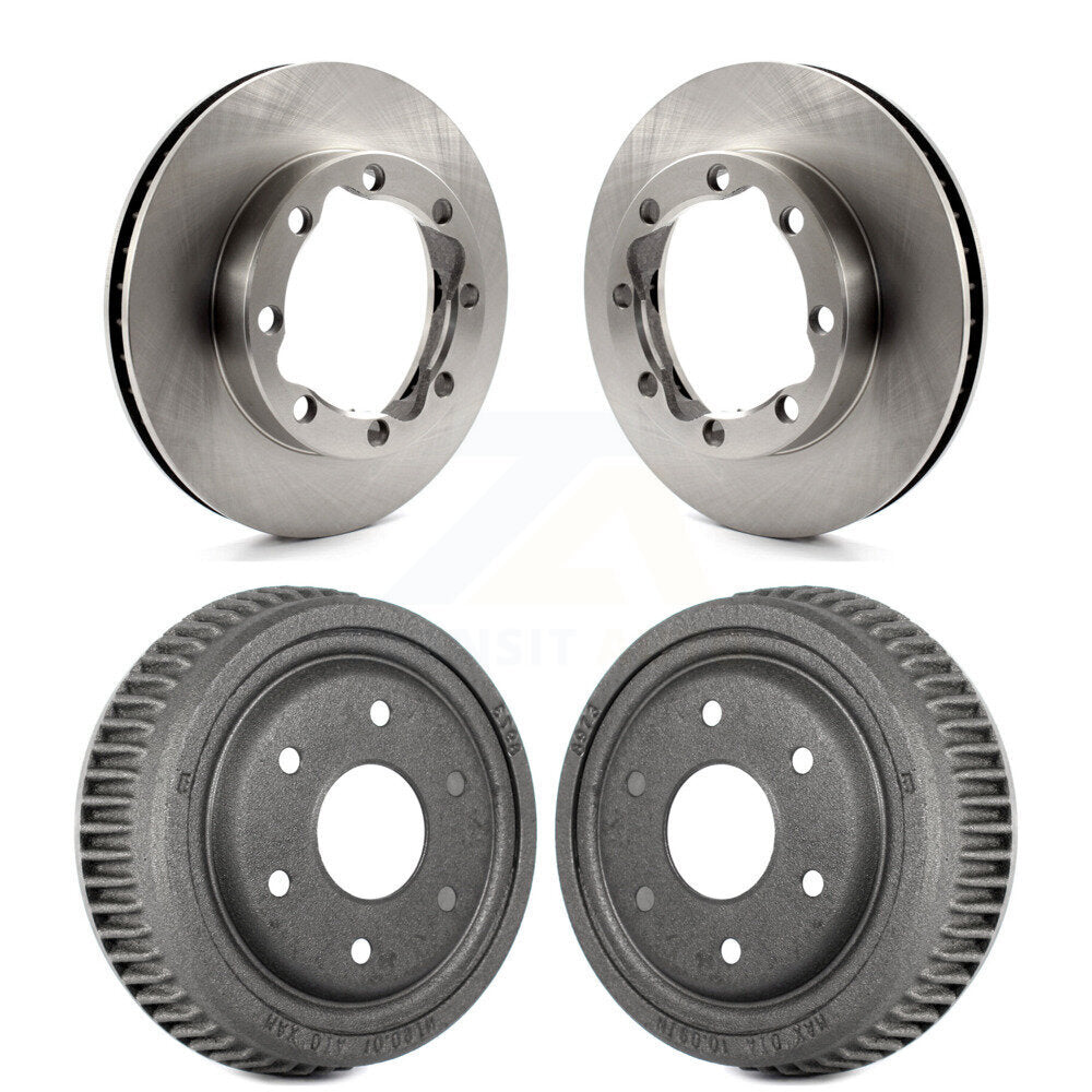 [Avant + Arrière] Kit de Disque de frein pour 1998-1999 Chevrolet Tahoe 4WD avec DIESEL engine avec 10" Diameter Drum K8-102039