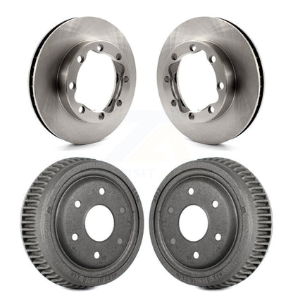 [Avant + Arrière] Kit de Disque de frein pour 1998-1999 Chevrolet Tahoe 4WD avec DIESEL engine avec 10" Diameter Drum K8-102039