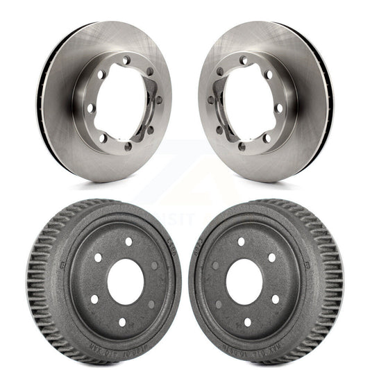 [Avant + Arrière] Kit de Disque de frein pour 1998-1999 Chevrolet Tahoe 4WD avec DIESEL engine avec 10" Diameter Drum K8-102039