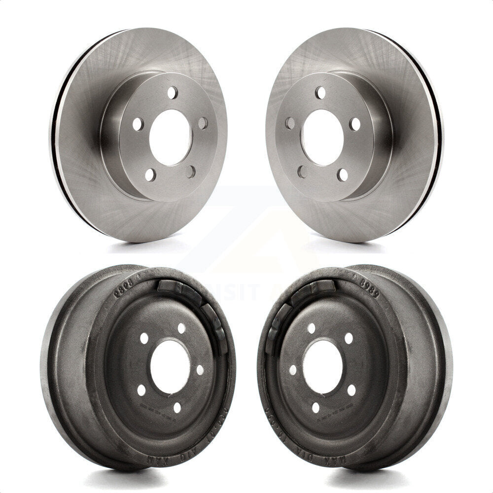 [Avant + Arrière] Kit de Disque de frein pour Ford Ranger Mazda B3000 B4000 avec 10" Diameter Drum 4WD K8-102049 par Top Quality