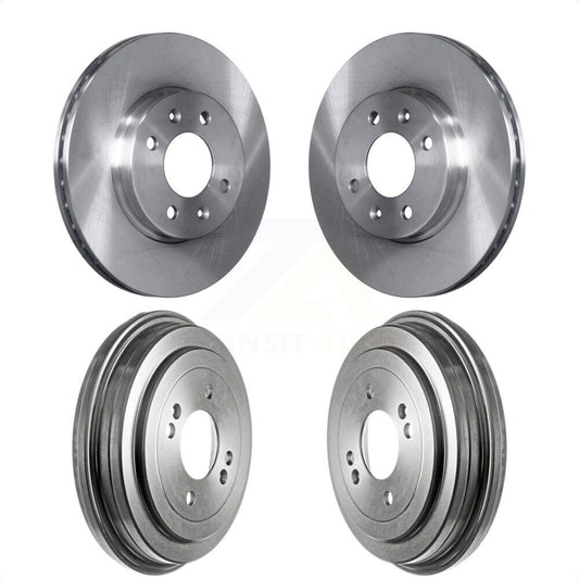 [Avant + Arrière] Kit de Disque de frein pour Hyundai Accent Kia Rio Rio5 K8-102061 par Top Quality