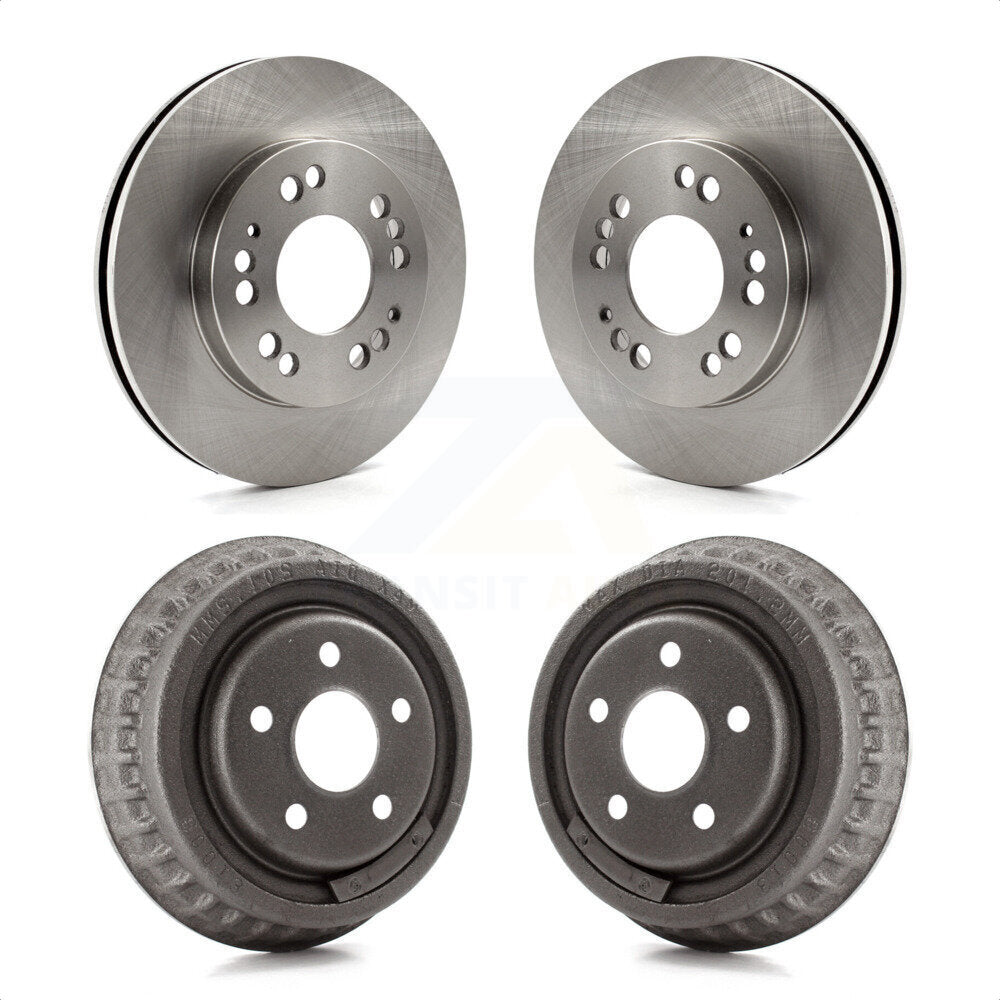 [Avant + Arrière] Kit de Disque de frein pour 2001 Dodge Stratus Coupe avec Drum rear brakes K8-102075 par Top Quality