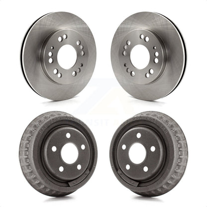 [Avant + Arrière] Kit de Disque de frein pour 2001 Dodge Stratus Coupe avec Drum rear brakes K8-102075 par Top Quality