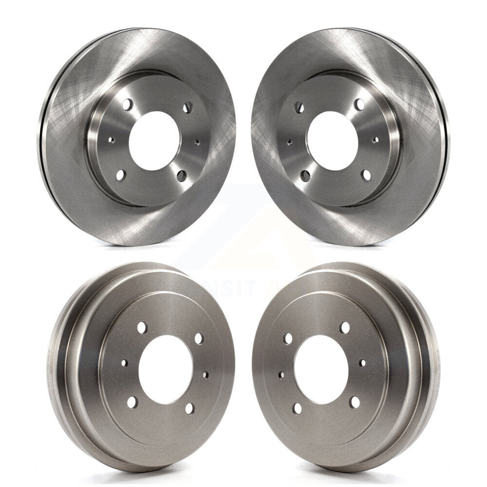 [Avant + Arrière] Kit de Disque de frein pour 2002-2006 Hyundai Elantra Drum rear brakes K8-102090
