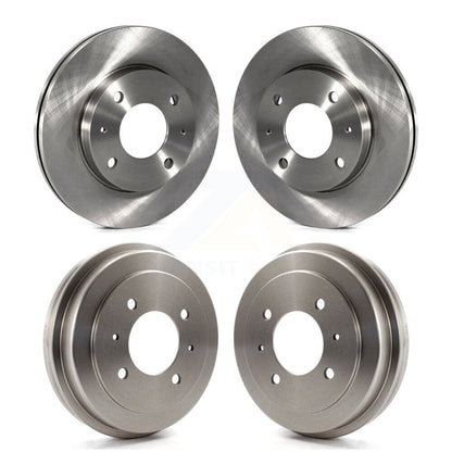 [Avant + Arrière] Kit de Disque de frein pour 2002-2006 Hyundai Elantra Drum rear brakes K8-102090