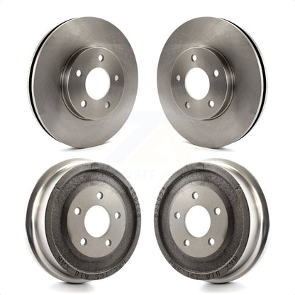 [Avant + Arrière] Kit de Disque de frein pour 2001-2005 Pontiac Aztek AWD avec Drum rear brakes K8-102098 par Top Quality