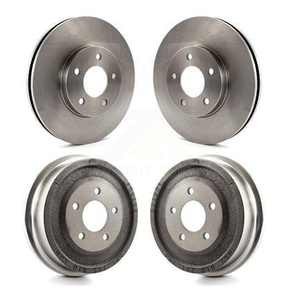 [Avant + Arrière] Kit de Disque de frein pour 2001-2005 Pontiac Aztek AWD avec Drum rear brakes K8-102098