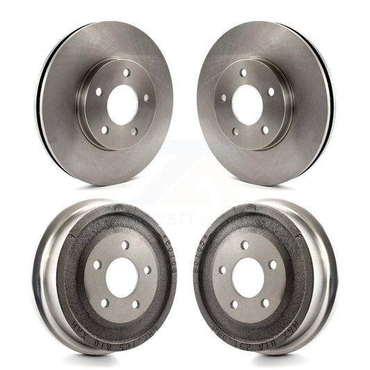 [Avant + Arrière] Kit de Disque de frein pour 2001-2005 Pontiac Aztek AWD avec Drum rear brakes K8-102098