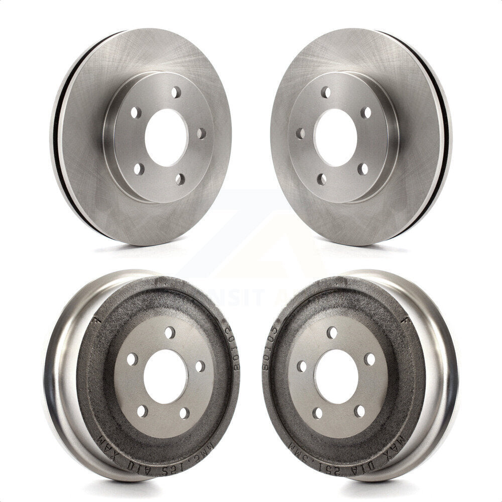 [Avant + Arrière] Kit de Disque de frein pour 2001-2005 Pontiac Aztek FWD avec Drum rear brakes K8-102099 par Top Quality