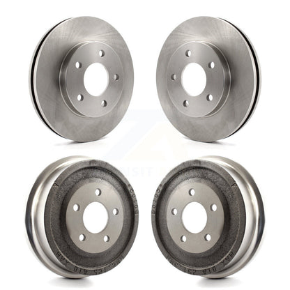 [Avant + Arrière] Kit de Disque de frein pour 2001-2005 Pontiac Aztek FWD avec Drum rear brakes K8-102099