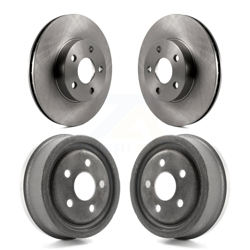 [Avant + Arrière] Kit de Disque de frein pour Chevrolet Cavalier Pontiac Sunfire Grand Am Buick Skylark Corsica Oldsmobile Achieva Beretta Sunbird Cutlass Calais K8-102130