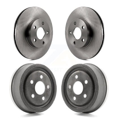 [Avant + Arrière] Kit de Disque de frein pour Chevrolet Cavalier Pontiac Sunfire Grand Am Buick Skylark Corsica Oldsmobile Achieva Beretta Sunbird Cutlass Calais K8-102130
