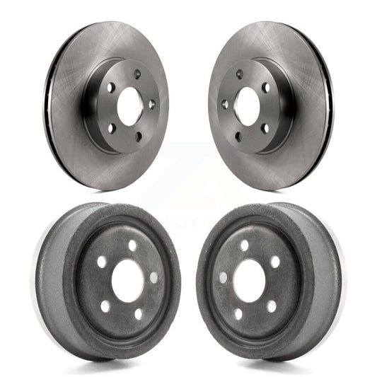 [Avant + Arrière] Kit de Disque de frein pour Chevrolet Cavalier Pontiac Sunfire Grand Am Buick Skylark Corsica Oldsmobile Achieva Beretta Sunbird Cutlass Calais K8-102130